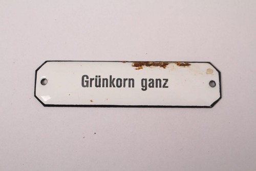 Grünkorn ganz emailschild - grünkorn,