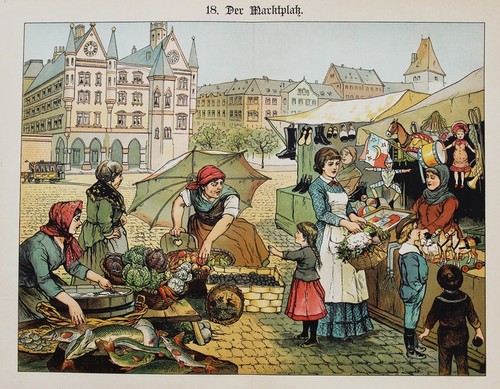 Markt schranne fisch hering - schranne,