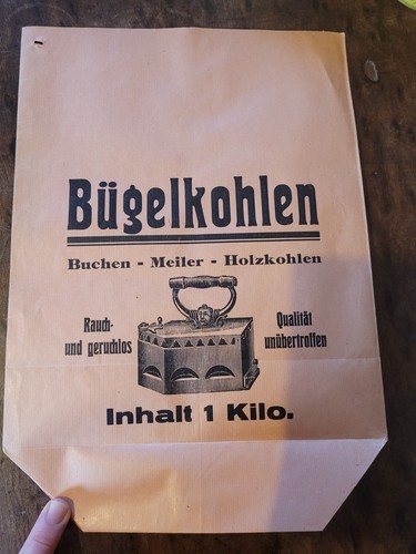 Tüte bügelkohlen - tüte,