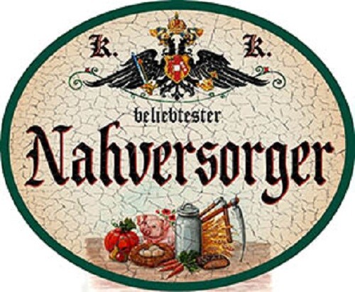 Nahversorger nostalgieschild - nahversorger,