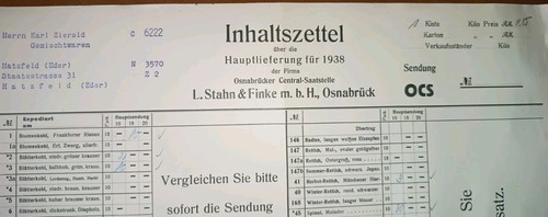 Alter inhaltszettel 1938 - alter,