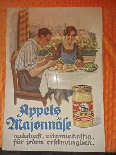 Tante emma appel werbepappe - tante,