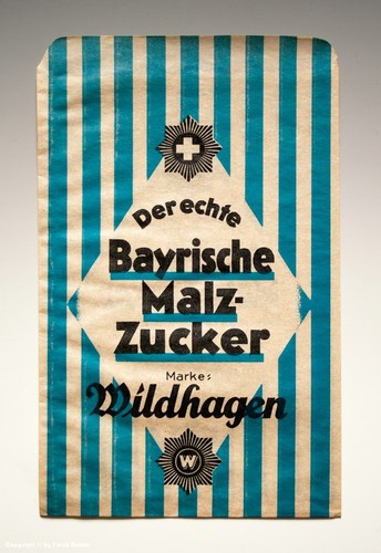 Tüte bayrische malz - tüte, malz-zucker